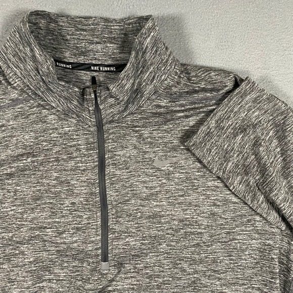 Nike Other - Nike Running Mens XL Dri-FIT Quarter Zip‎ Pullover Grey Space Dye 904946-021